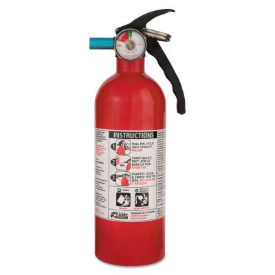 Kidde Automobile Fire Extinguishers, Class B and C Fires, 2 lb Cap. Wt., 440160MTL