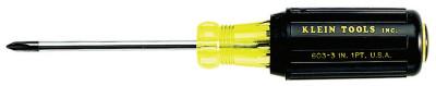 Klein Tools #1 PHILLIPS SCREWDRIVER; Profilated Phillips-Tip Cushion-Grip Screwdriver, #1, 603-3