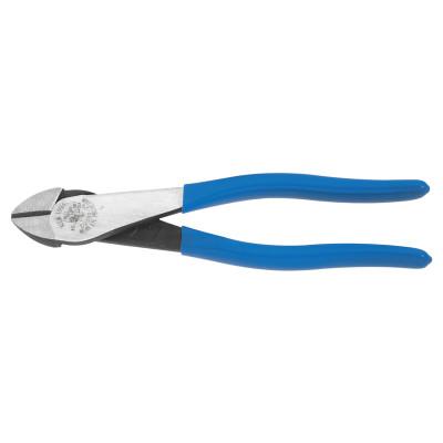 Klein Tools Diagonal-Cutting High-Leverage Pliers, 8 in, Bevel, Plastic Dipped, D243-8