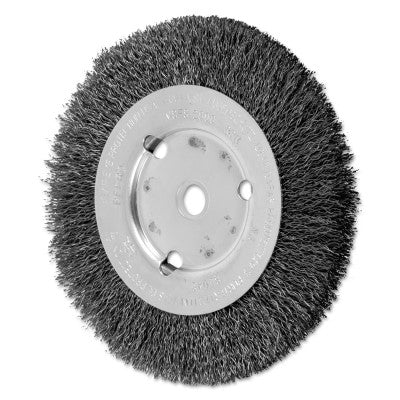 Advance Brush Narrow Face Crimped Wire Wheel Brush, 6 D x 5/8 W, .014 Carbon Steel, 8,000 rpm, 80042