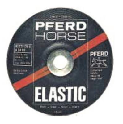 Pferd Depressed Center Wheel, 7 in Dia, 1/4 in Thick, 5/8 Arbor, 24 Grit, Grade R, 61703