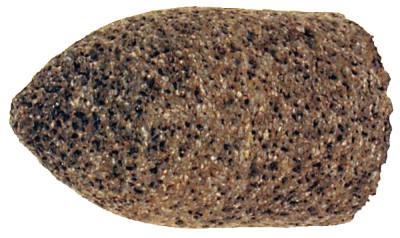 Pferd Cones and Plugs, Type 18, 2 in Dia, 5/8 in Arbor, 16 Grit Aluminum Oxide, 61936