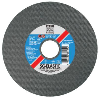 Pferd A-SG INOX Thin Cut-Off Wheel, Type 1, 4 in Dia, .04 in Thick, 60 Grit Aluminum, 69943