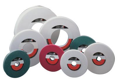 CGW Abrasives White Aluminum Oxide Surface Grinding Wheels, T5, 12 X 1 1/2, 5" Arbor, 46, J, 34771