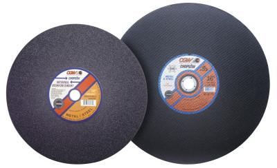 CGW Abrasives Cut-Off Wheel, Chop Saws, 14 in Dia, 3/32 in Thick, Hardness Grade N, 30 Grit, 36122
