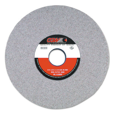 CGW Abrasives Centerless Grinding Wheels, 32A, Type 5, 7 X 1, 1 1/4" Arbor, 46, J, 37733