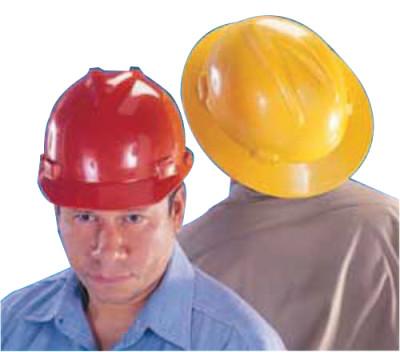 MSA V-Gard Protective Hats, Staz-On, Hat, Yellow, 454730