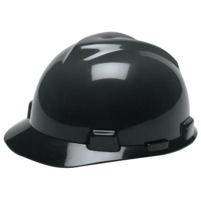 MSA V-Gard Protective Hats, Fas-Trac Ratchet, Hat, Hi-Viz Orange, 10021292