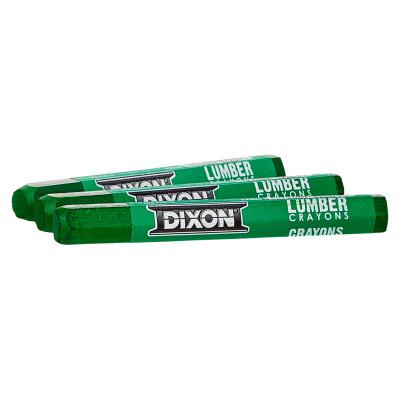 Dixon® Ticonderoga Lumber Crayons, 1/2 in X 4 1/2 in, Green, 52200