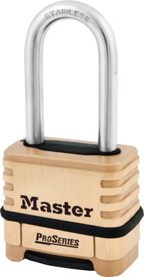 Master LockÂ® ProSeriesÂ Resettable Combination Locks, 5/16"Dia, 2 1/16"L X 15/16"W, 1175LHSS
