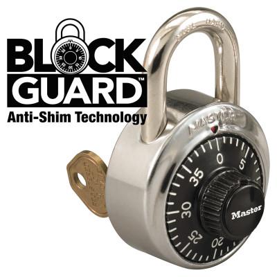 Master LockÂ® General Security Combination Padlocks with Key Control, 9/32 in Dia., Silver, 1525-V660
