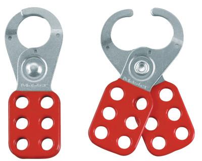 Master LockÂ® Safety Lockout Hasps,  1 in Jaw dia., Red, 420