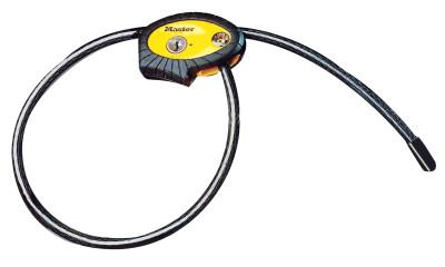 Master LockÂ® Python Adjustable Locking Cables, 3/8 in Dia, Black, 8413DPF