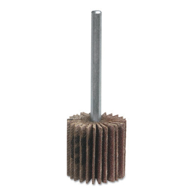 Merit Abrasives High Performance Mini Flap Wheels with Mounted Steel Shanks, 1 x 5/8 in, 40 Grit, 08834137105