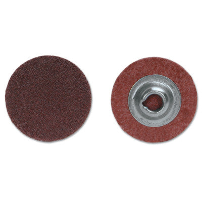Merit Abrasives ALO Plus PowerLock Cloth Discs-Type II, Aluminum Oxide, 1 in Dia., 60 Grit, 08834167480