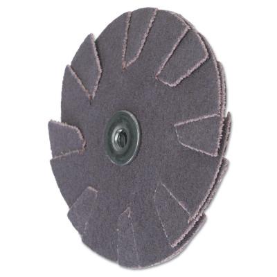 Merit Abrasives Overlap Slotted Alo Resin Bonded Discs-2 Ply, 1 1/2 in Dia., 100 Grit, 08834184279