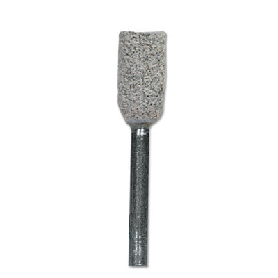 Saint-Gobain Cotton Fiber Mounted Points, 1/4 in Dia, 1/2 in Thick, 80 Grit Aluminum Oxide, 61463622655