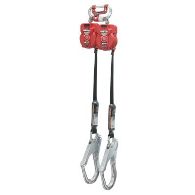 Honeywell Twin TurboG2 D-Ring Connectors, 6 ft, D-Ring Connection, 400lb Cap, Red/Black, MFLC-12-Z7/9FT