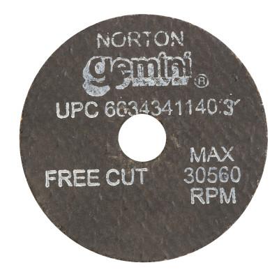 Saint-Gobain Toolroom Wheels, Type 5, 14 in Dia. 1 1/2 in Thick, 5 in Arbor, 46 Grit, I Grade, 66243494106