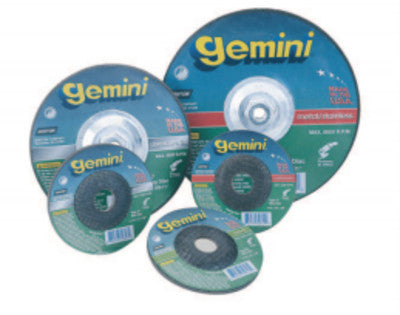Saint-Gobain Type 28 Gemini Saucer Depressed Center Grinding Wheels, 9 X 1/4, 5/8" Arbor, 66253049106