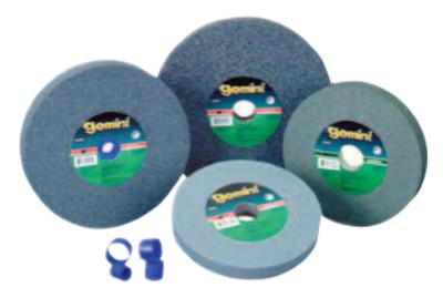 Saint-Gobain T1 Straight Gemini Bench & Pedestal Grinding Wheel, 10 in Dia x 1-1/4 in Thick, 1-1/4 in Arbor,Coarse, 66253161250
