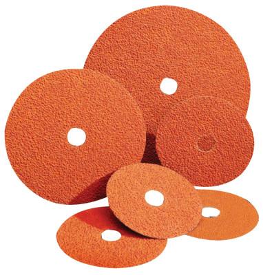 Saint-Gobain Blaze Coated Fiber Discs, Ceramic, 5 in Dia., 24 Grit, 69957398005