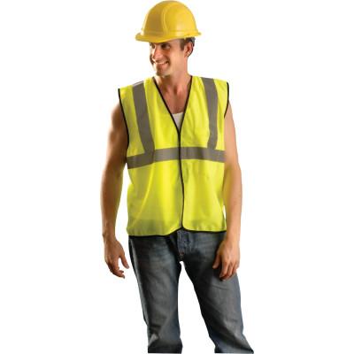 OccuNomix Class 2 Solid Vests, 2X-Large, Hi-Viz Yellow, LUX-SSG-Y2X