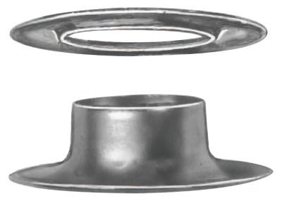C.S. Osborne 3/8" BRASS GROMMET & PLAIN WASHER, G1-2