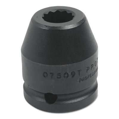 Stanley?? Products ProtoGrip Hi Strength Magnetic Impact Sockets, 1/2 in Dr, 1/2 in, 6 Pt, 7416HF