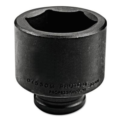 Stanley?? Products Torqueplus Metric Impact Sockets 3/4 in, 3/4 in Drive, 50 mm, 6 Points, 07550M