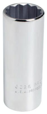 Stanley?? Products Torqueplus Deep Sockets 3/8 in, 3/8 in Drive, 1 in, 6 Points, 5032H
