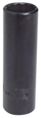 Stanley?? Products Torqueplus Protoblack Deep Sockets, 1/2 in Drive, 1 1/4 in, 12 Points, 5340B