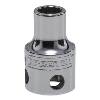 Stanley?? Products Tether-Ready Drive Deep Sockets, 3/8 in Drive, 7 mm, 1 3/32 in L, 12 Points, 5207M-TT