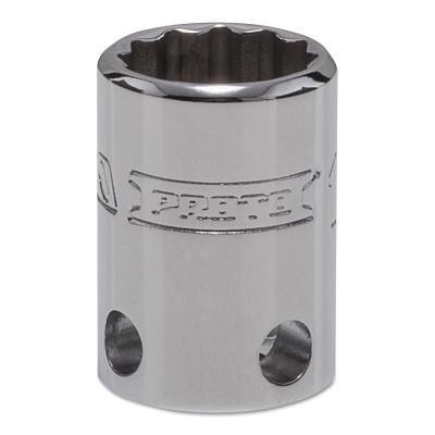 Stanley?? Products Tether-Ready Drive Deep Sockets, 3/8 in Drive, 14 mm, 1 1/8 in L, 12 Points, 5214M-TT