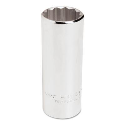Stanley?? Products Torqueplus Deep Sockets, 1/2 in Drive, 15/16 in Opening, 12 Points, 5330