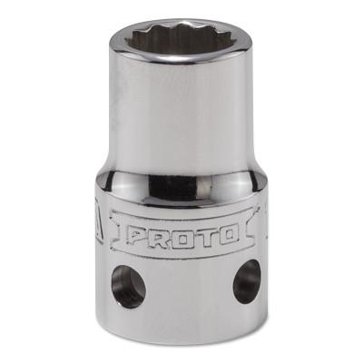 Stanley?? Products Tether-Ready Drive Deep Sockets, 1/2 in Drive, 12 mm, 1 31/64 in L, 12 Points, 5412M-TT