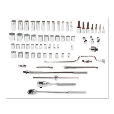 Stanley® Products Torqueplus 65 Piece Socket Sets, 1/2 in, 8 & 12 Point, 54132