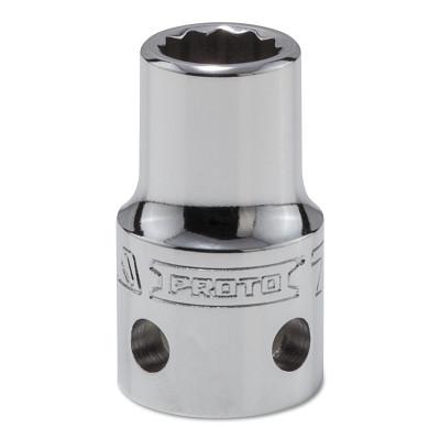 Stanley?? Products Tether-Ready Drive Deep Sockets, 1/2 in Drive, 7/16 in, 1 31/64 in L, 12 Points, 5414-TT