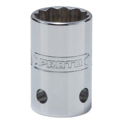 Stanley?? Products Tether-Ready Drive Deep Sockets, 1/2 in Drive, 18 mm, 1 1/2 in L, 12 Points, 5418M-TT