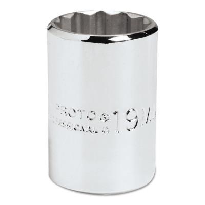 Stanley?? Products Torqueplus Metric Sockets 1/2 in, 1/2 in Drive, 38 mm, 12 Points, 5438M