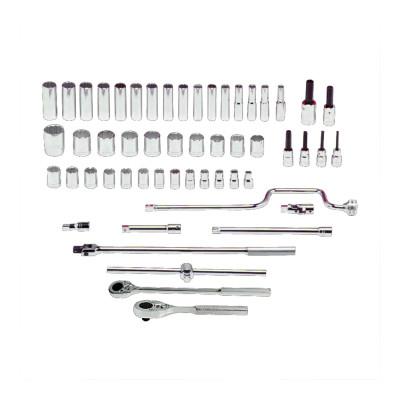 Stanley® Products Torqueplus 54 Piece Metric Socket Sets, 1/2 in, 12 Point, Inch, 54218