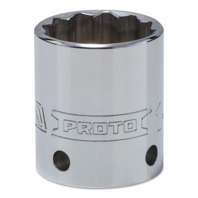 Stanley?? Products Tether-Ready Drive Deep Sockets, 1/2 in Drive, 1 1/8 in, 1 3/4 in L, 12 Points, 5436-TT