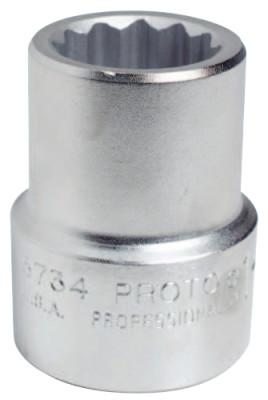 Stanley?? Products Torqueplus Sockets 1 in, 1 in Drive, 1 1/8 in, 12 Points, 5736