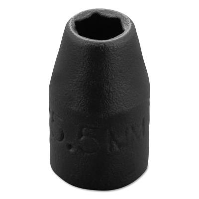 Stanley?? Products ProtoGrip Hi Strength Magnetic Impact Sockets, Power, 1/4 in Dr, 6 mm, 6 Pt, 6908MHF