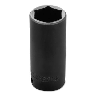 Stanley?? Products Torqueplus Metric Deep Impact Sockets 3/8 in, 3/8 in Drive, 22 mm, 6 Points, 7022M
