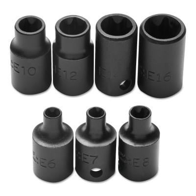 Stanley® Products 7 Piece Female Torx Impact Socket Sets, 3/8 in, 72132