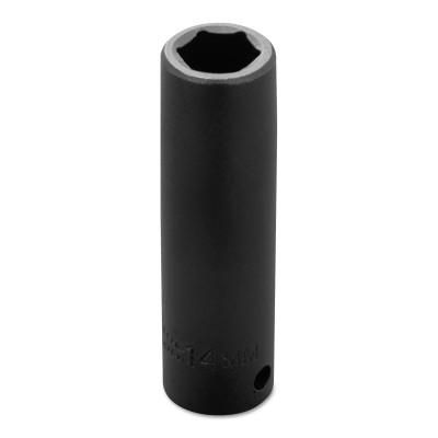 Stanley?? Products Torqueplus Metric Deep Impact Sockets 1/2 in, 1/2 in Drive, 14 mm, 6 Points, 7314M
