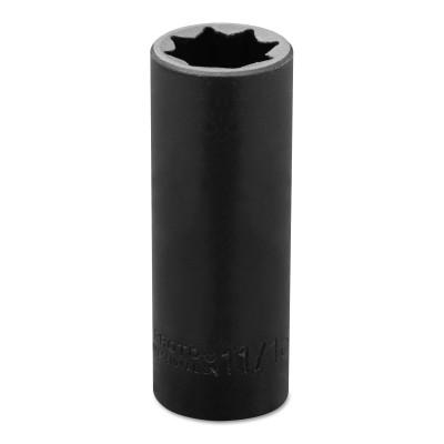 Stanley?? Products Torqueplus Deep Impact Sockets 1/2 in, 1/2 in Drive, 11/16 in, 8 Points, 7322S