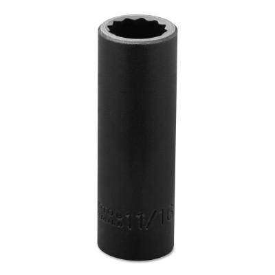 Stanley® Products Torqueplus Deep Impact Sockets 1/2 in, 1/2 in Drive, 11/16 in, 6 Points, 7322H