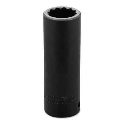 Stanley?? Products Torqueplus Deep Impact Sockets 1/2 in, 1/2 in Drive, 3/4 in, 12 Points, 7324